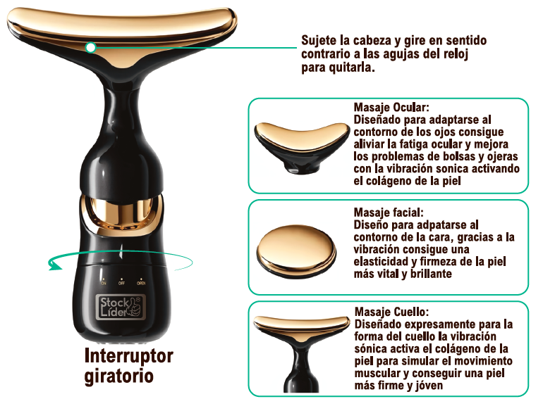 Masajeador Facial Profesional – Lifting, Antiarrugas y Drenaje Linfático para Piel Firme y Radiante